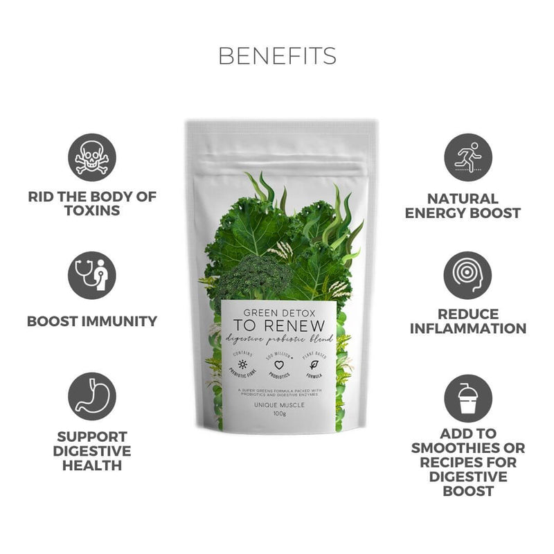 Detox To - Superfood & Digestive Blend - Unique Muscle