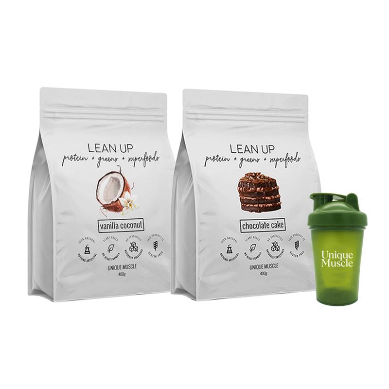 LEAN UP Flavour Pack + Green Shaker